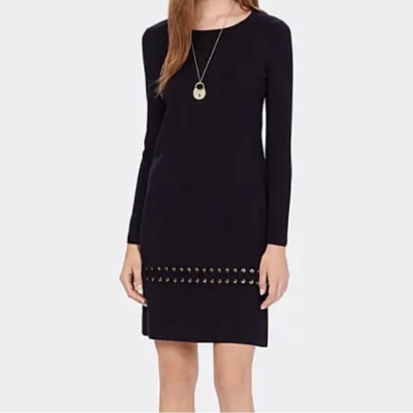 Tory Burch Dresses & Skirts - Tory Burch Black Harley Sweater Dress Merino Wool Size Medium Retail 498.00
